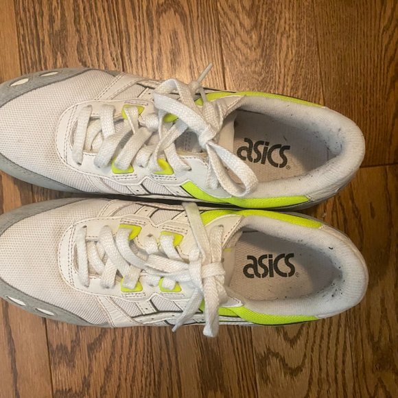 Asics Gel Running Shoe White Neon Yellow 40 - Picture 2 of 4